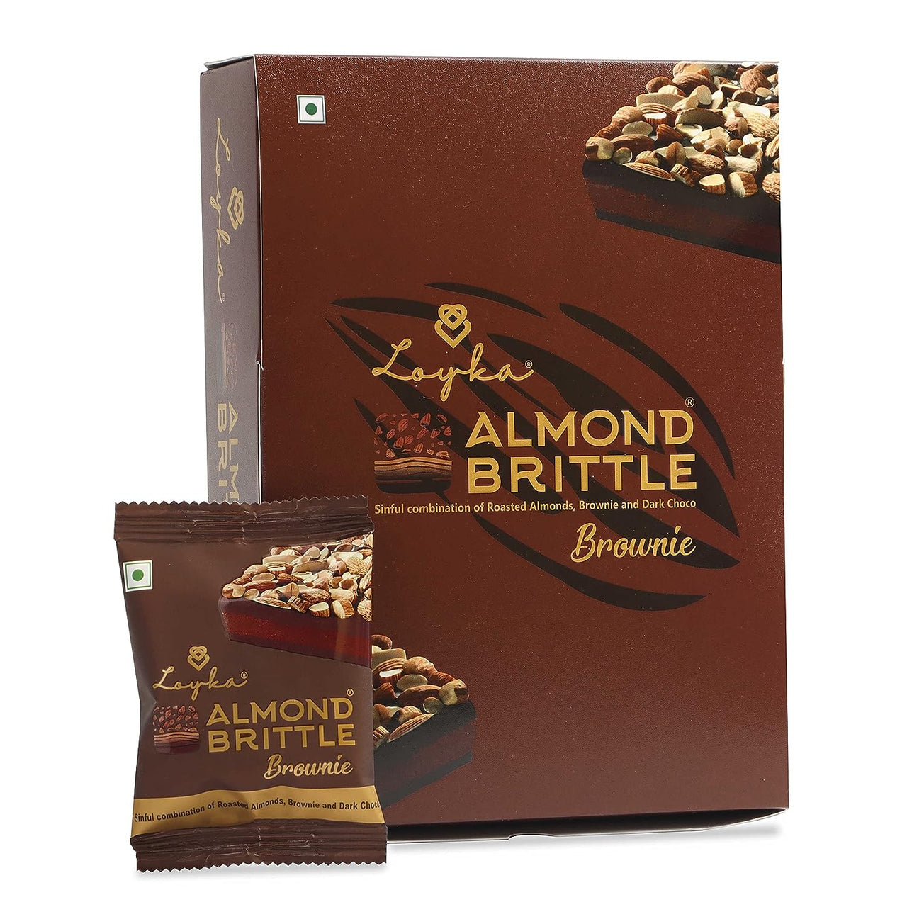 LOYKA-Almond Brittle-BROWNIE-200g-12 pcs