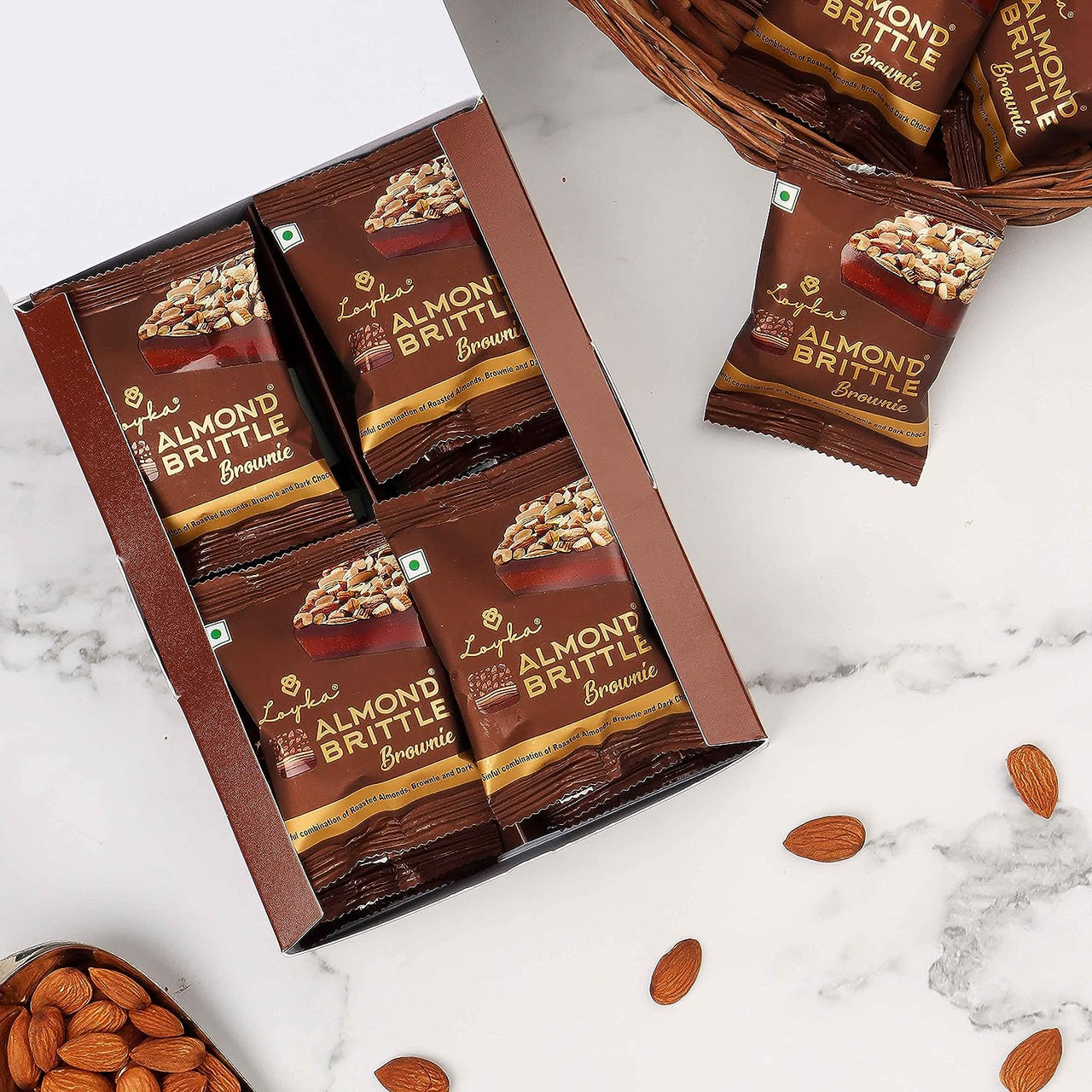 LOYKA-Almond Brittle-BROWNIE-200g-12 pcs