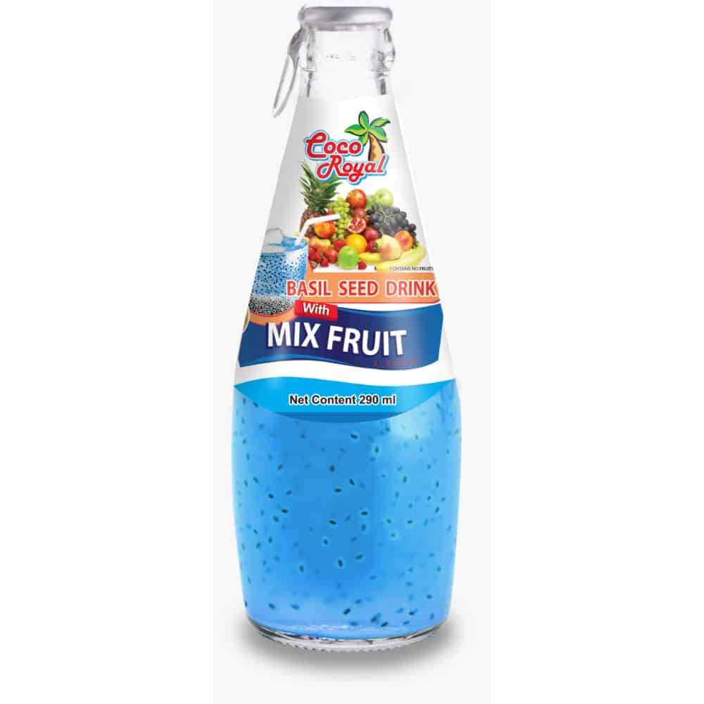 COCO-ROYAL-Basil Seed Drink-Mix Fruit Flavour-290ml