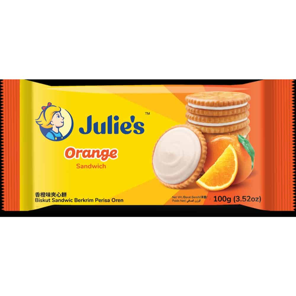 JULIE'S-Orange Sandwich-Biscuits-100g