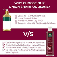 Thumbnail for ORGANIC HARVEST-Red Onion Shampoo For Hair Fall Control & Hair Growth-Suitable for All Type Hair-Sulphates & Parabens Free-Anti Hairfall Shampoo For Men & Women 250ml