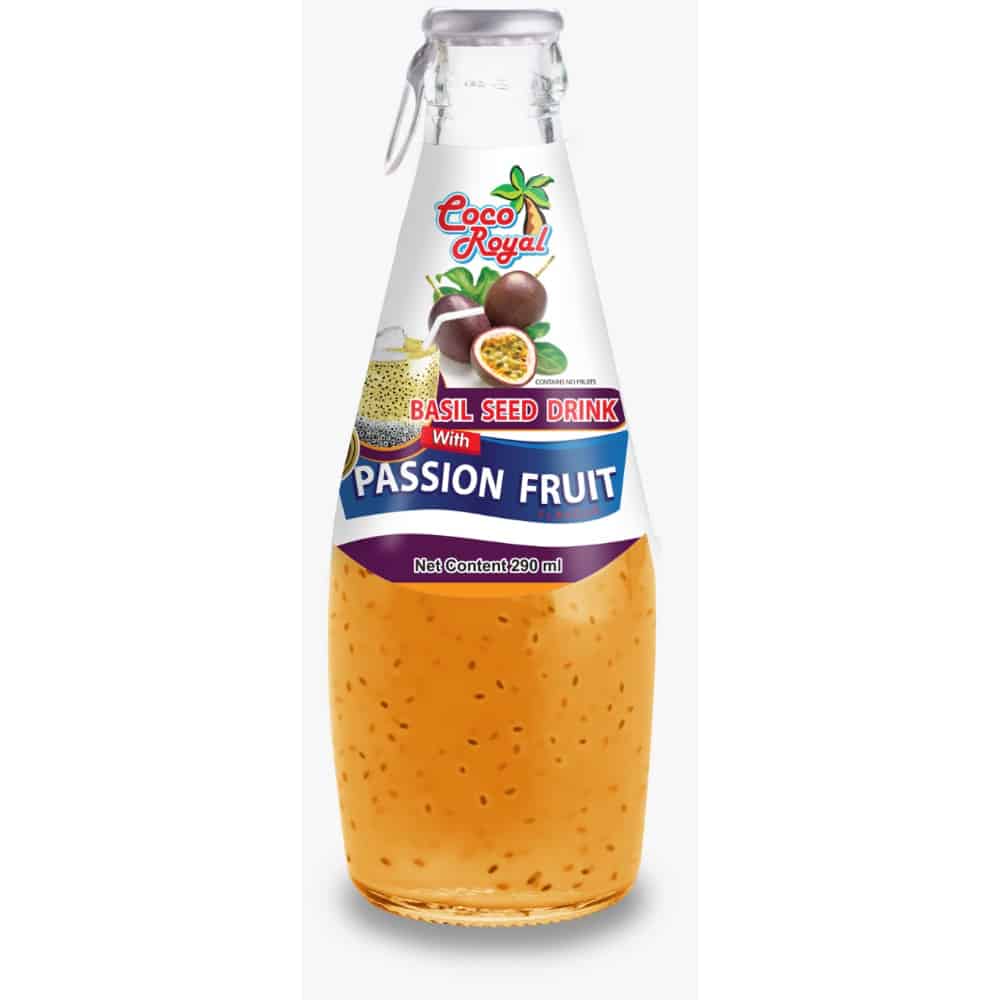 COCO-ROYAL-Basil Seed Drink-Passion Fruit Flavour-290ml