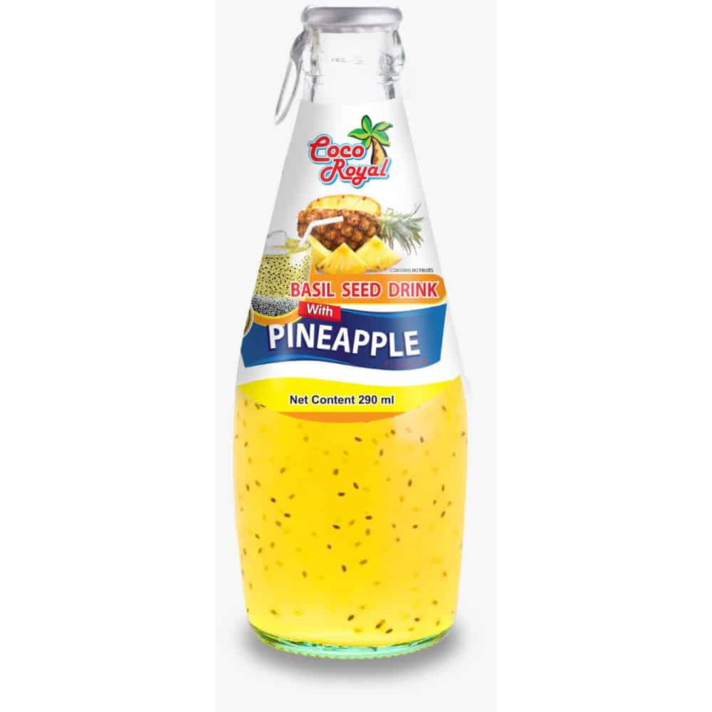 COCO-ROYAL-Basil Seed Drink-Pineapple Flavour-290ml