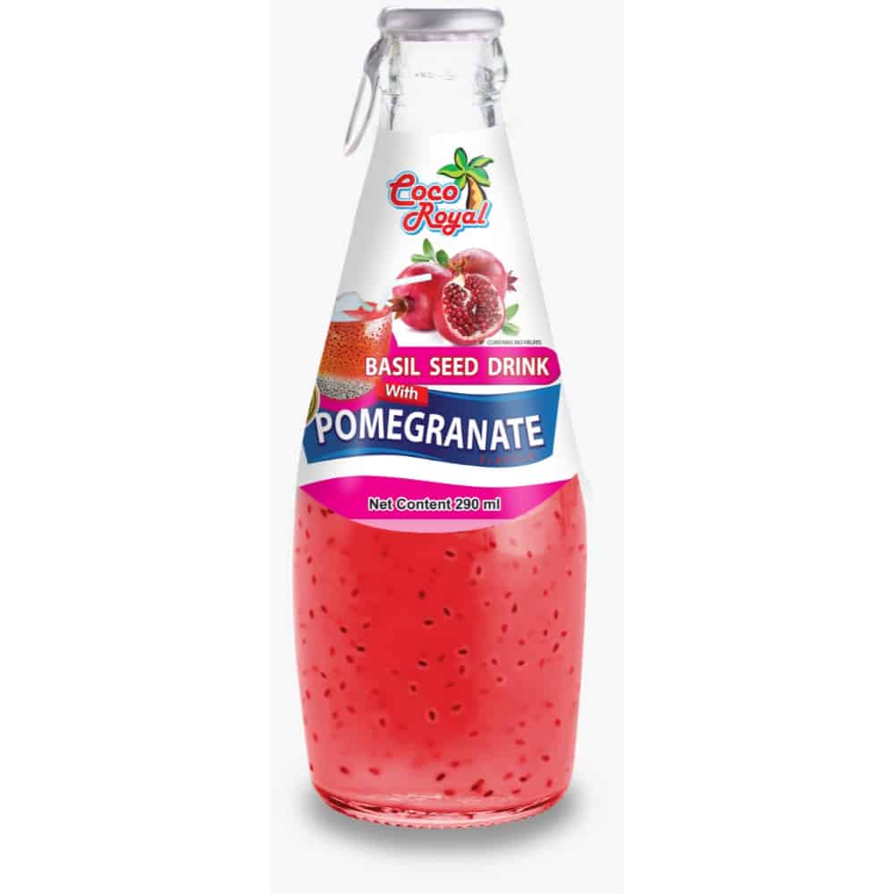 COCO-ROYAL-Basil Seed Drink-Pomegranate Flavour-290ml