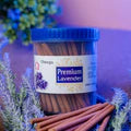 Omega-Premium Lavender Bambooless Dhoop Sticks – Jar 225gm