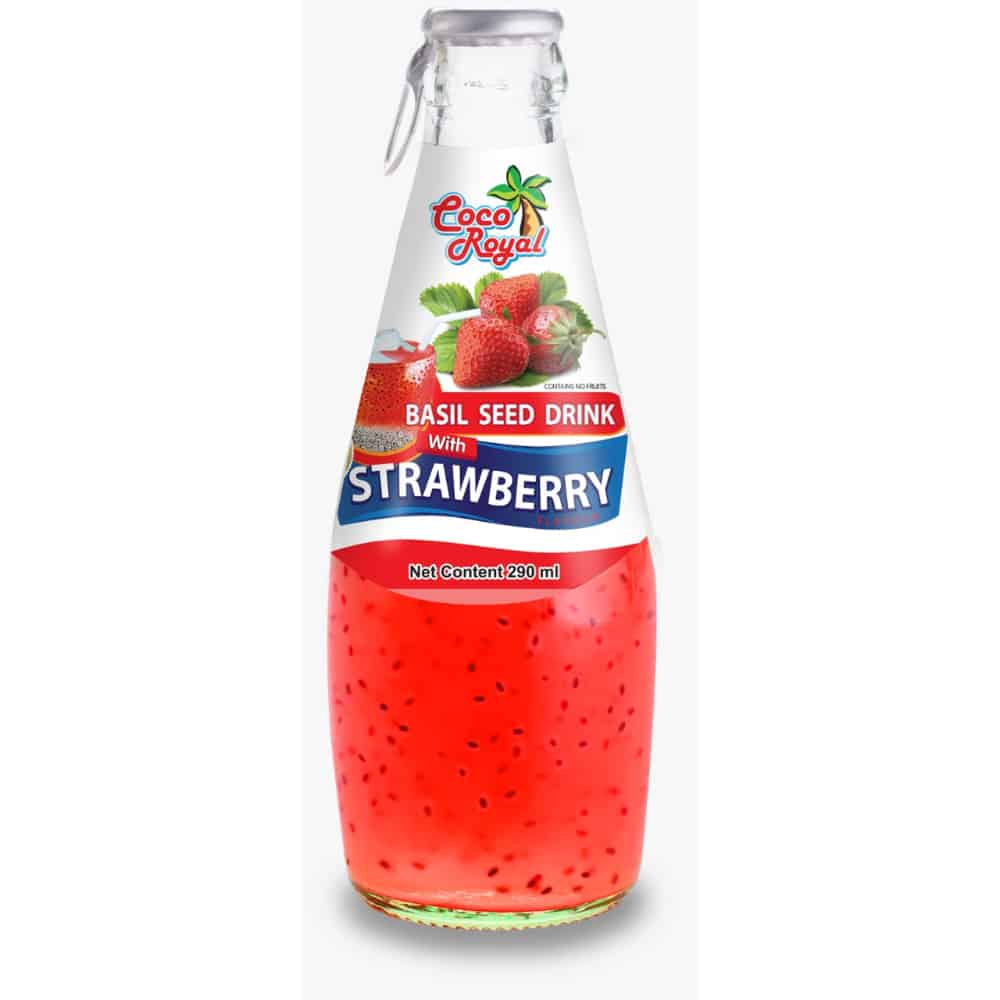 COCO-ROYAL-Basil Seed Drink-Strawberry Flavour-290ml